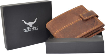 

cadro hides Men Casual Brown Genuine Leather Wallet(5 Card Slots)