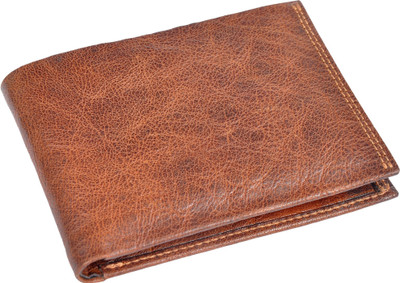 

OHM New York Men Brown Genuine Leather Wallet(8 Card Slots)