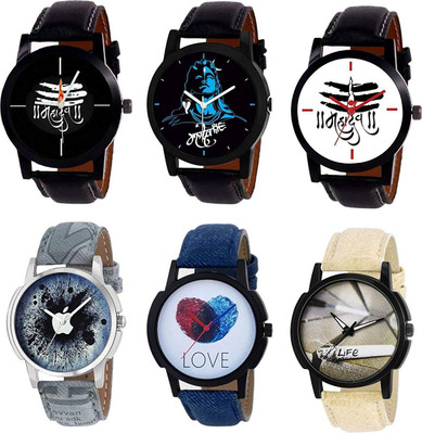 

Shayona International Analogue Multicolor Dial Boy's & Men's Combo Of 6 Watch - For Men