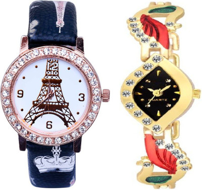 

TRUE KART NEW LOOK Stylish Eiffel Tower Printed Dial Leather Belt Combo 103260 Watch - For Women