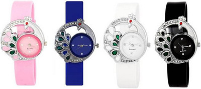 E-SMART DVS0156 Multicolour Analog Round Dial Stylish Watch Watch - For Men & Women