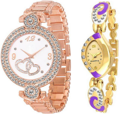 

TRUE KART COMBO PACK 2 ROSE GOLD NEW AWOSOME LOOK PARIS STYLO COLLECTION Watch - For Women