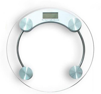 GLOWISH PORTABLE HEALTH AND FITNESS PERSONAL HIGH QUALITY GLASS Weighing Scale(White)