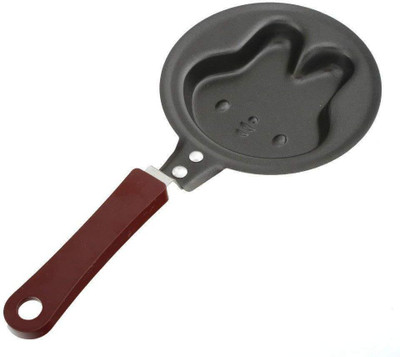 

Inditradition Designer Omelette Pan | Mini Fry Pan, Egg Pan | Cat Face Design Airfryer Grill Pan