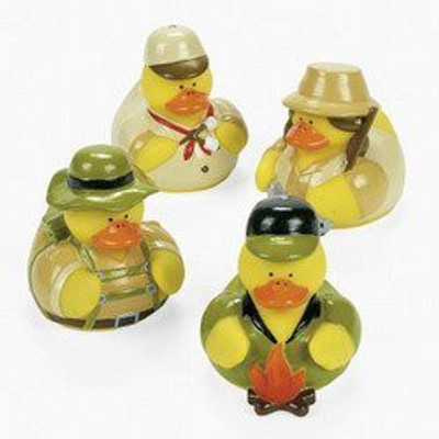 

Fun Express 12 Camping Rubber Duckies Bath Toy(Multicolor)