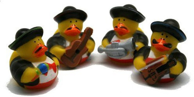 

Fun Express Mariachi Band Rubber Ducks Bath Toy(Multicolor)