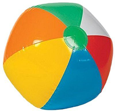 

Rhode Island Novelty 12 Inflatable 18" Rainbow Color Beach Balls(Multicolor)