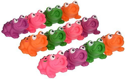 

Fun Express 2 1/2" Assorted Frog Squirt Toys (12 Pack) Bath Toy(Multicolor)