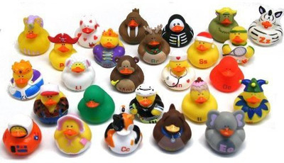 

RIN ABC's Rubber Duckies Bath Toy(Multicolor)