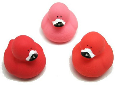 

Fun Express Flamingo Rubber Ducks Bath Toy(Pink)