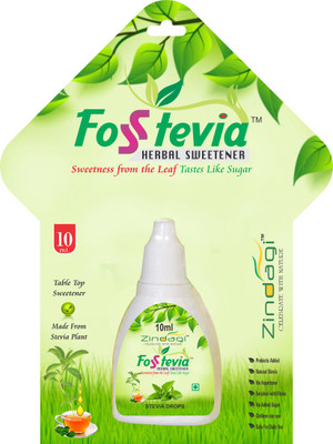 

Zindagi Stevia Liquid - Pure Stevia Leaves Drops - Natural Sugarfree Stevia Sweetener Sweetener(10 ml, Pack of 5)