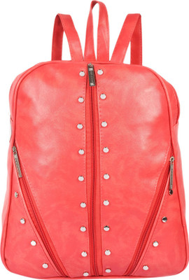 

Rajni Fashion PU Leather Backpack School Bag Student Backpack Traval bag 9L Backpack (Red) 7 L Backpack(Red)
