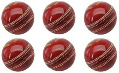

RSSSTORE LEATHER BALL CRICKET BALL PACK OF 6 Cricket Leather Ball(Pack of 6, Red)