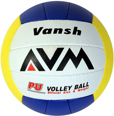 

AVM Vansh PU With Box Volleyball - Size: (Pack of 1, Multicolor