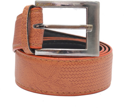 

Dynabella Men Casual Tan Artificial Leather Belt, Orange