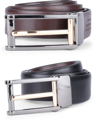 

Van Heusen Men Black Genuine Leather Reversible Belt, Van Heusen Men Formal Black, Brown Genuine Leather Reversible Belt