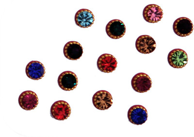 

Sunaina New Love Collection Big Size Stone FOREHEAD Multicolor Bindis(FANCY BINDI)