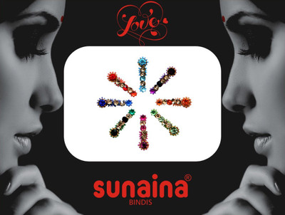 

Sunaina New Love Collection Designer Long FOREHEAD Multicolor Bindis(FANCY BINDI)