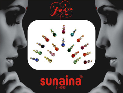 Sunaina NEW LOVE COLLECTION FOREHEAD Multicolor Bindis(FANCY BINDI)