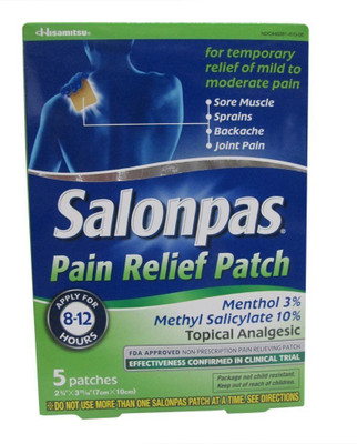 

Salonpas Pain Relief Patches 5 Each Plaster & Patch(5 Patches)