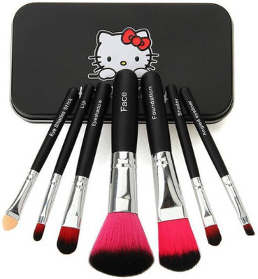 

jollity 7pcs Mini Black brush set (Pack of 7)(Pack of 7)
