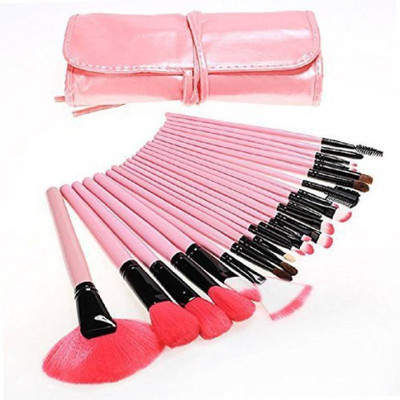 

Skinplus 24 PCS Professional Makeup Brushes Set Natural Cosmetic Brush set with Pouch Case(Pack of 24)