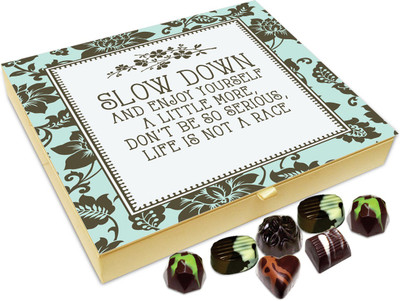 

Chocholik Gift Box - Slow Down And Enjoy Yourself - 20pc Truffles(240 g)