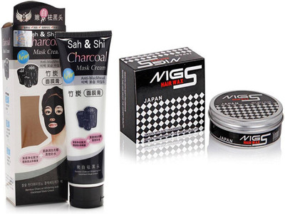 

Sah&Shi Charcoal Peel off Mask With MG5 hair Wax(Set of 2)