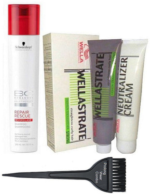 

Pro longwear combo Hair Brush&Schwarzkopf BC Repair Rescue Shampoo & Wellastrate Straightens(Set of 3)