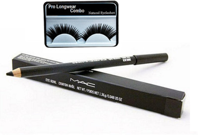

Pro longwear combo Eyelashes&Mac Kajal Pencil Smolder(Set of 2)
