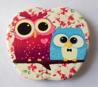 

oramsa Multicolor Printed Designer Compact Mirror - Dual Mirror, (Normal and 3x Magnification)