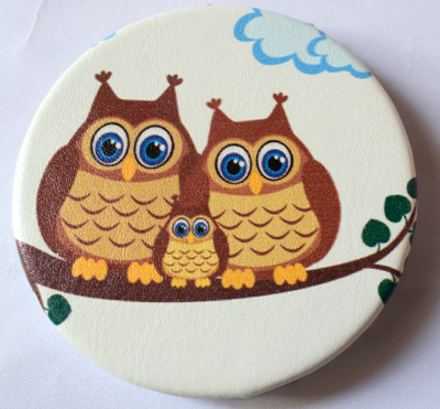 

oramsa Multicolor Printed Designer Compact Mirror - Dual Mirror, (Normal and 3x Magnification)