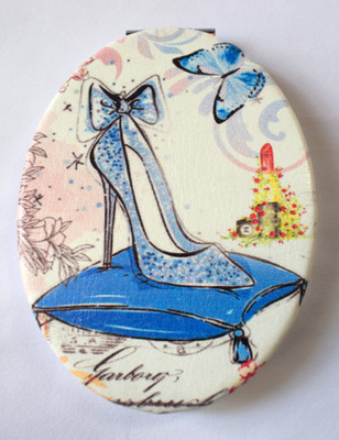 

oramsa Multicolor Printed Designer Compact Mirror - Dual Mirror, (Normal and 3x Magnification)