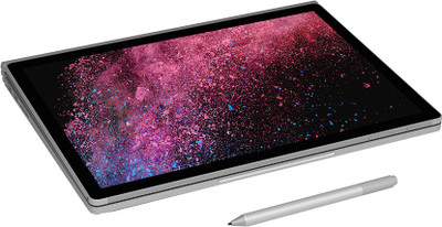 Microsoft Surface Book 2 Core i7 8th Gen – (16 GB/512 GB SSD/Windows 10 Pro/2 GB Graphics) 1832 2 in 1 Laptop(13.5 inch, Silver, 1.64 kg)