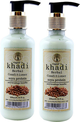 

Vagad's Khadi Vagad`s Khadi Soya protein conditioner Pack of 2(400 ml)