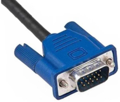 ShopyBucket High Quality Full Copper 50 MTR Male To Male VGA Cable (Black) VGA Cable(Compatible with Computer, tv, Black)