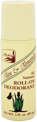 Alvera All Natural Roll-On Deodorant Aloe & Almonds Deodorant Roll-on - For Men(89 ml)