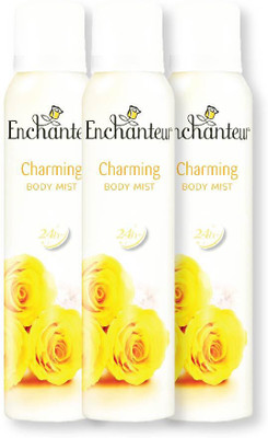 

Enchanteur Charming Body Mist Deo Body Mist - For Women(450 ml, Pack of 3)