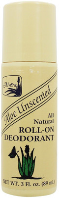 Alvera All Natural Roll-On Deodorant Aloe Unscented Deodorant Roll-on - For Men(89 ml)