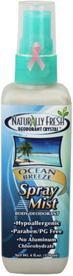 

Naturally Fresh Deodorant Crystal Spray Mist Body Ocean Breeze Deodorant Spray - For Men(120 ml)