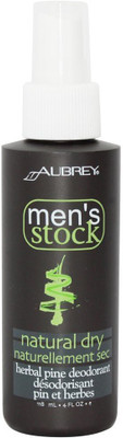 

Aubrey Organics Men'S Stock Natural Dry Deodorant Spray Herbal Pine Deodorant Spray - For Men(118 ml)