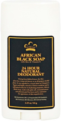 

Nubian Heritage 24 Hour Natural Deodorant African Black Soap Deodorant Spray - For Men(64 g)