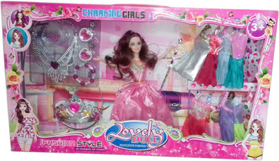 kidoz kingdom CHARMING GIRLS LOVELY DOLL(Multicolor)
