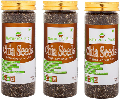 

nature's pick Chia Seeds(600 g, Pack of 3)