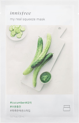 

Innisfree My Real Squeeze Mask - Cucumber(sheet mask)(20 ml)