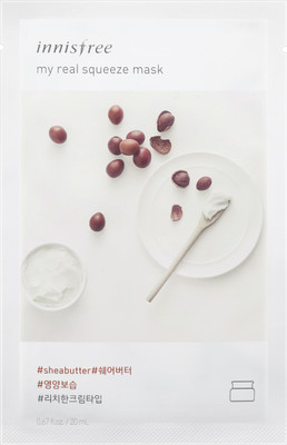

Innisfree My Real Squeeze Mask - Shea Butter(sheet mask)(20 ml)