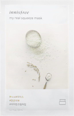 

Innisfree My Real Squeeze Mask - Rice(sheet mask)(20 ml)