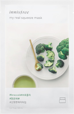 

Innisfree My Real Squeeze Mask - Broccoli(sheet mask)(20 ml)