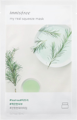 

Innisfree My Real Squeeze Mask - Tea Tree(sheet mask)(20 ml)