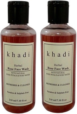

Khadi Herbal Rose face ( Praben & Sulphate Free ) Face Wash(420 ml)